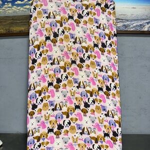 Little Sleepies Multicolor - Puppy Parade- Dog Print Crib Sheet